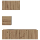 TV Cabinet Set 4 pcs Artisan Oak Engineered Wood 3393149