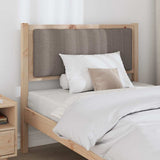Upholstered Headboard Brown 90 cm Solid Pine Wood 879087