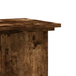 ZNTS Plant Stand Smoked Oak 33x33x80 cm Engineered Wood 852973