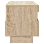 TV Cabinet with LED Lights Sonoma Oak 100x35x40 cm 804457