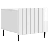Coffee Table High Gloss White 49 x 50 x 42 cm Engineered Wood 894509