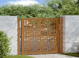 Garden Gate 100x100 cm Weathering Steel Cross Design 4101004