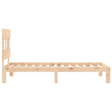 Bed Frame without Mattress Single Solid Wood Pine 3193561