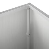 Garden Planter 2 pcs Silver 100 x 30 x 30 cm Galvanised Steel 8005229