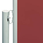 Patio Retractable Side Awning 200x600 cm Red 317973