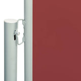 Patio Retractable Side Awning 200x600 cm Red 317973
