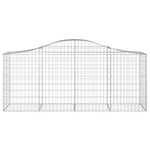 Arched Gabion Basket 200x50x80/100 cm Galvanised Iron 153394