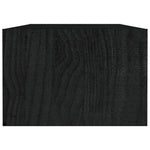 Coffee Table Black 110x50x34 cm Solid Pinewood 809916