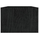 Coffee Table Black 110x50x34 cm Solid Pinewood 809916