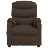 Recliner Chair Dark Brown Fabric 348075