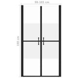 Shower Door Half Frosted ESG x190 cm 150837