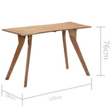 Dining Table 120x58x76 cm Solid Acacia Wood 247978