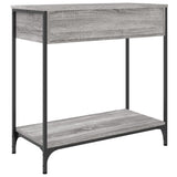 Console Table Grey Sonoma 75x34.5x75 cm Engineered Wood 834168