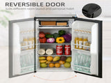 91 Litre Freestanding Under Counter Fridge Freezer, Small Fridge with Chiller Box, Adjustable T3398P343462