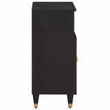 Sideboard with Shelf Black 60 x 33 x 75 cm Solid Mango Wood 4018833