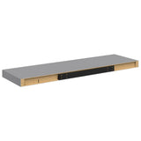 323858 Floating Wall Shelves 4 pcs Grey 80x23,5x3,8 cm MDF