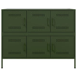 Sideboard Olive Green 100.5x39x79 cm Steel 843100