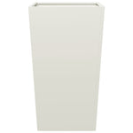 ZNTS Garden Planter White 45x45x75 cm Steel 851096