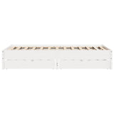 Bed Frame without Mattress White 160x200 cm Solid Wood Pine 3301705