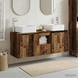 Bathroom Cabinet Set 3 pcs Old Wood 49.5 x 41 x 63 cm 3405645