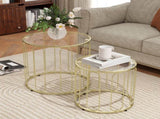 Elliptical Cut-Out Nesting Tables - Gold-Tone T3398P344713