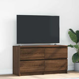 TV Cabinet Brown Oak 100x35x54 cm Engineered Wood 861802