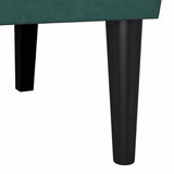 Chesterfield Bench Dark Green 112 x 65.5 x 75 cm Velvet 42019288