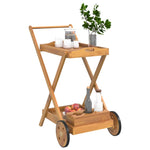 Tea Trolley 54x87x90 cm Solid Wood Acacia 319424