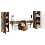 Bathroom Furniture Set 5 pcs Old Wood 33 x 34.5 x 100 cm 3405981