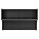 Hot Tub Step with Storage 2-Step Brown and Grey 93 x 57 x 35 cm 42045237