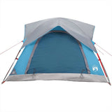 Camping Tent Cabin 4-Person Blue Waterproof 4009453