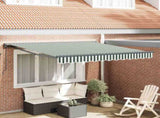 Awning Frame Green and White 300 x 250 cm 3330193