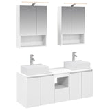 Bathroom Cabinet Set 5 pcs White Engineered Wood 3406399