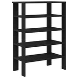 Shoe Rack Black 61x32x87.5 cm Engineered Wood 859852
