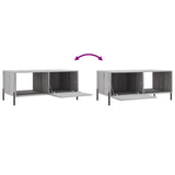 Coffee Table Grey Sonoma 90x50x40 cm Engineered Wood 829226