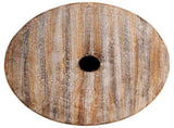 Parasol Base White Washed 34 x 40 cm Solid Wood 42006472