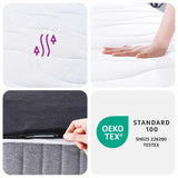 Pocket Spring Mattress Medium 100x220 cm 372824