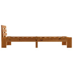 ZNTS Bed Frame without Mattress Honey Brown Solid Pine Wood 90x200 cm 283178