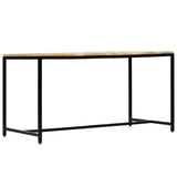 Dining Table 140x70x75 cm Solid Rough Mango Wood 247811