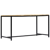 Dining Table 140x70x75 cm Solid Rough Mango Wood 247811