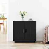 Sideboard Black Oak 80 x 40 x 75 cm Engineered Wood 862749