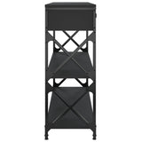 Console Table Black 100x28x75 cm Engineered Wood 834190