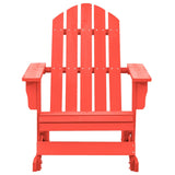 Garden Rocking Adirondack Chair Solid Fir Wood Red 315883