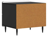Bedside Cabinet Black 43 x 34.5 x 49.5 cm Engineered Wood 894297