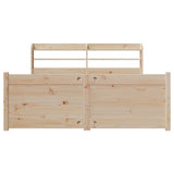 Bed Frame with Headboard without Mattress 135x190 cm Double 3306752