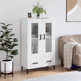 Highboard White 69.5x31x115 cm Engineered Wood 828300