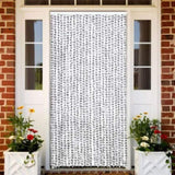 Insect Curtain Light and Dark Grey 100x220 cm Chenille 325456