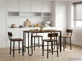 Dining Table 100 x 50 x 75 cm Engineered Wood Smoked Oak 8007698