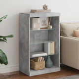 Sideboard with LED Lights Concrete Grey 60.5x37x100 cm 836710