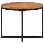 ZNTS Coffee Table 45x45x35 cm Solid Wood Acacia and Iron 372740